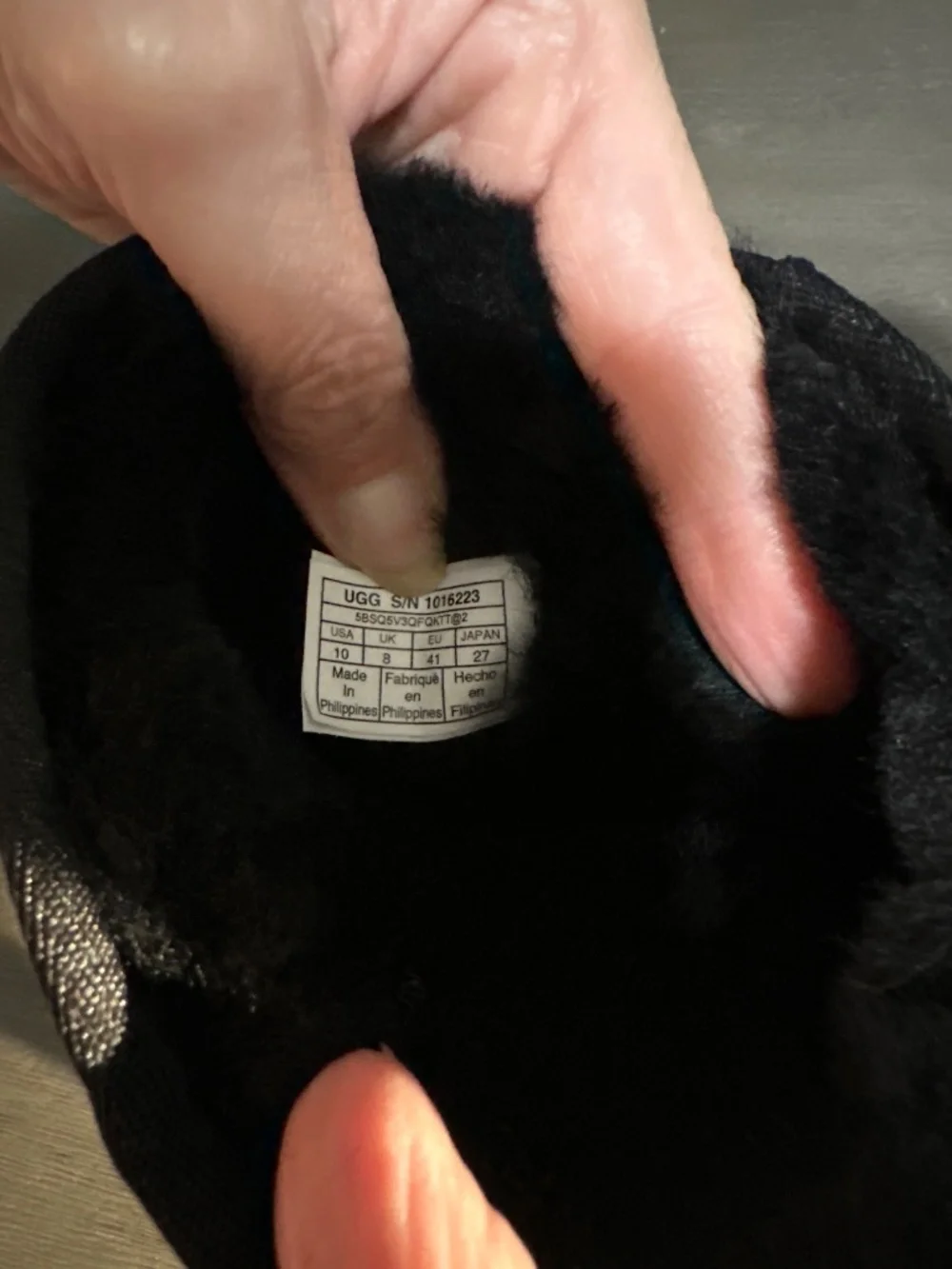 Black Ugg boots